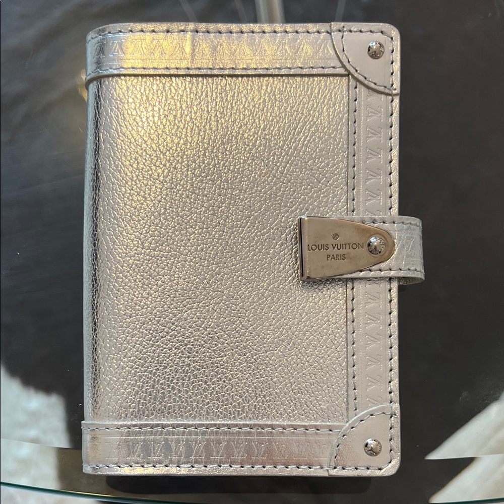 Louis Vuitton Metallic Silver Card Holder wallet